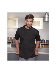 K-BJM3-Short-Sleeve Throw-Over Chef Shirt Basic 2